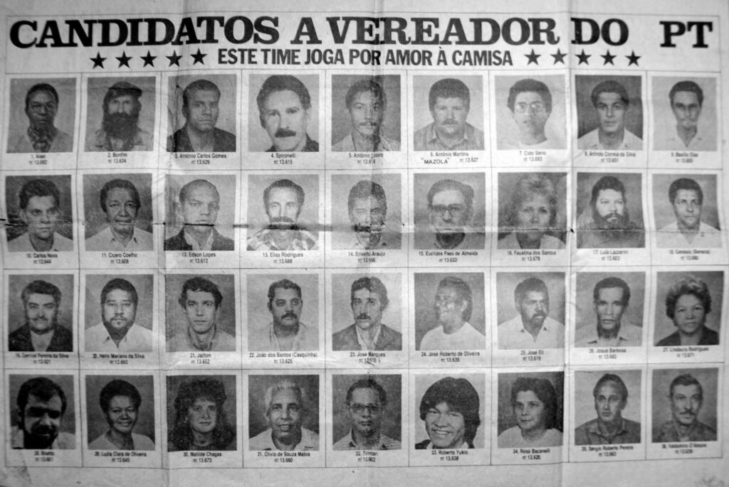 Candidatos a vereador pelo PT