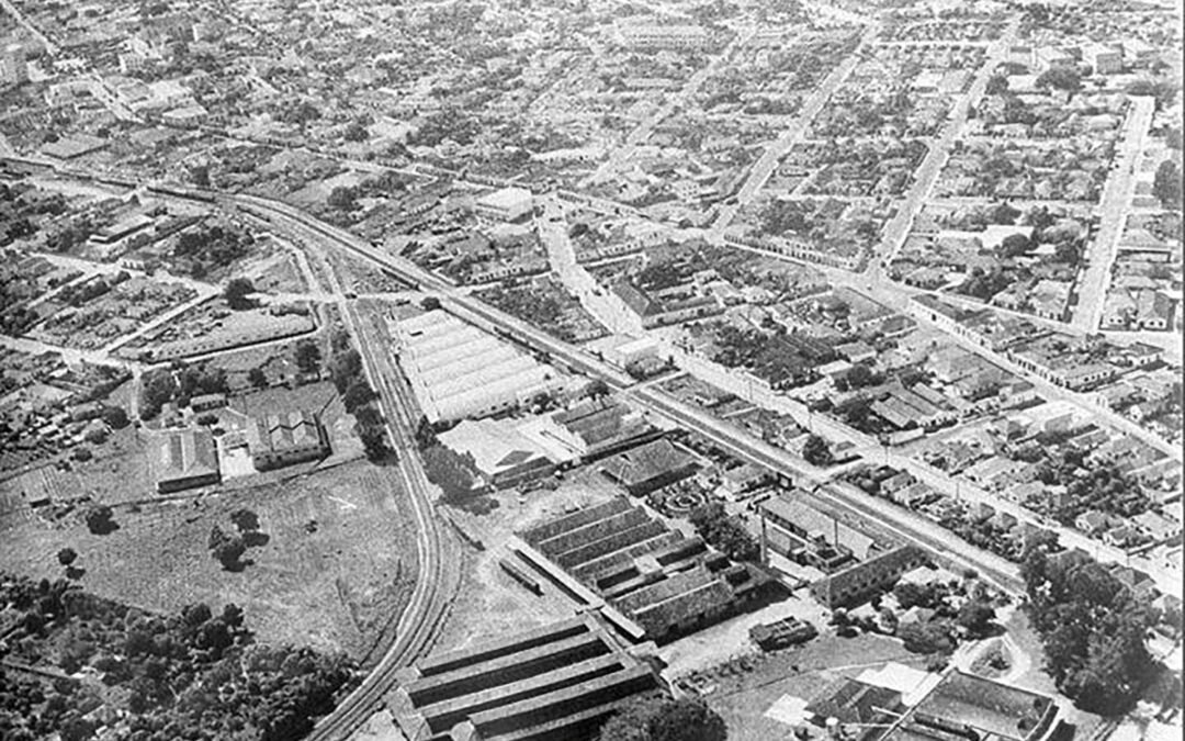 Imagem aérea anos 50