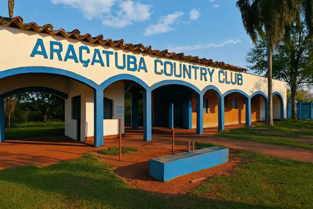 O Araçatuba Country Club, inaugurado em 1969, marcou gerações como um dos principais espaços de lazer e convivência da cidade. Suas estruturas, como lagoa, salão de festas, quiosques e o famoso tobogã, fizeram parte do cotidiano de famílias e eventos que movimentaram Araçatuba entre as décadas de 1970 e 1990.