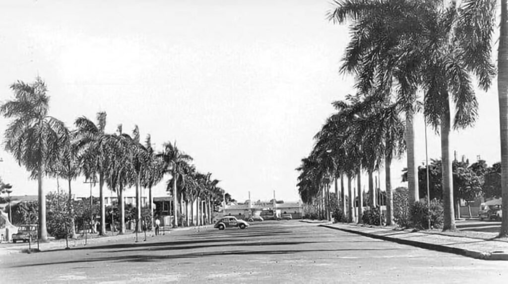 Praça Olímpica e ao fundo estádio Adhemar de Barros