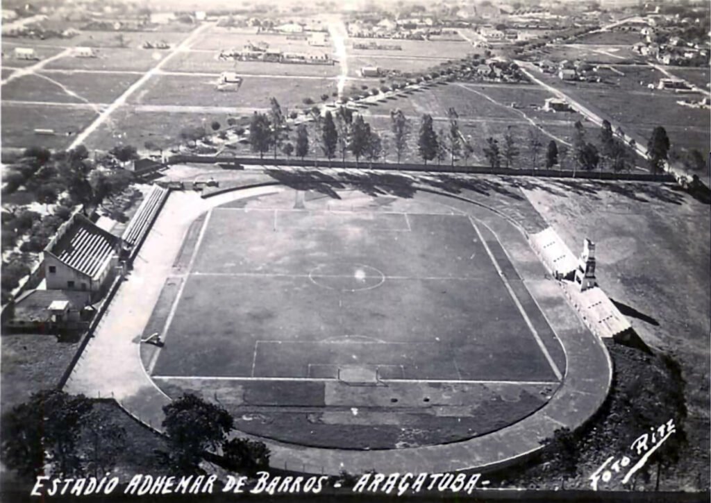 Vista aérea do Estádio Adhemar de Barros