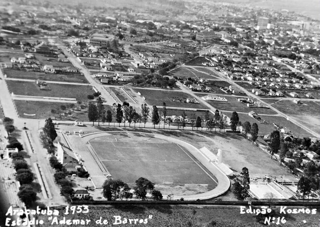 Vista aérea do Estádio Adhemar de Barros