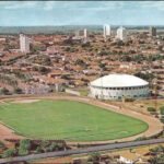Vista aérea do Estádio Adhemar de Barros e Ginásio Placido Rocha