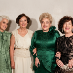 Maria José Serran Lobo, Áurea Pires do Rio Penteado, Odette Costa Bodstein e Eleonor Grandizolli.