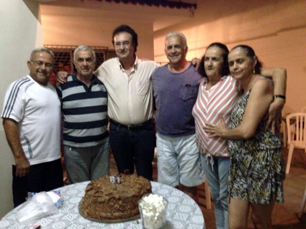 Rosalina Maria de Melo em família com seus irmãos