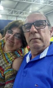 Ivany Oliveira Manzatti da Cruz e seu marido Reinaldo Alves da Cruz